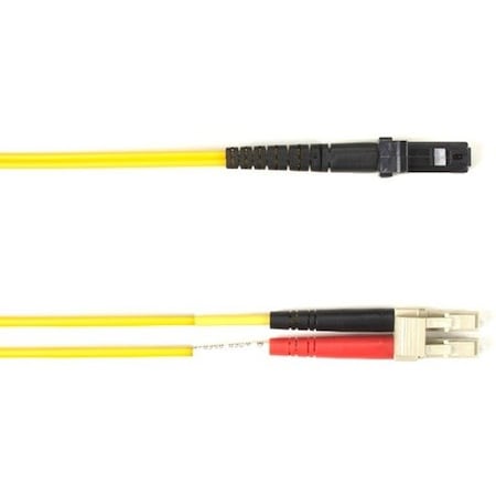 Black Box Os2 9-Micron Single-Mode Fiber Optic Patch Cable - Lszh, Lc-Mtrj,  FOLZHSM-001M-LCMT-YL
